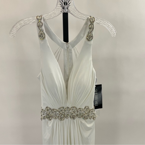 NWT Sherri Hill Beaded Gown - Picture 3 of 16
